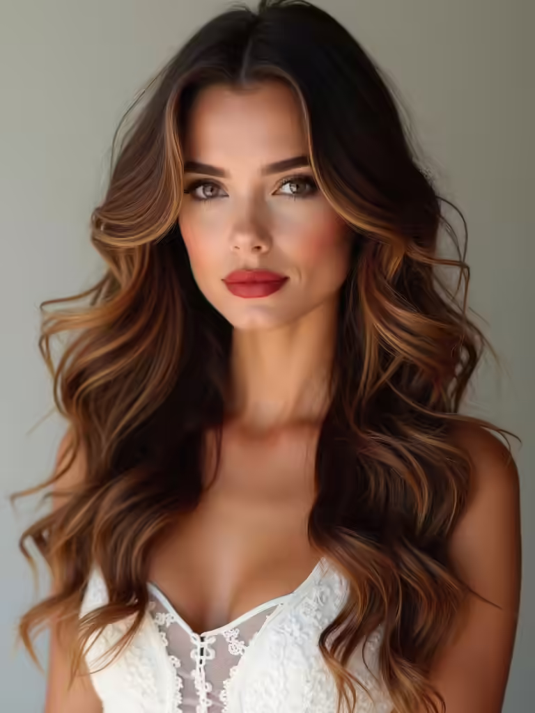 free flowing engagement hairstyles