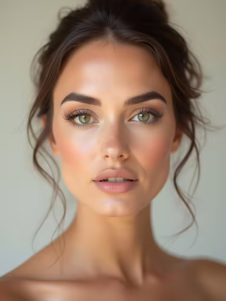 fresh green eyes bridal