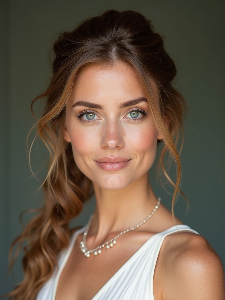 fresh natural wedding hairstyle