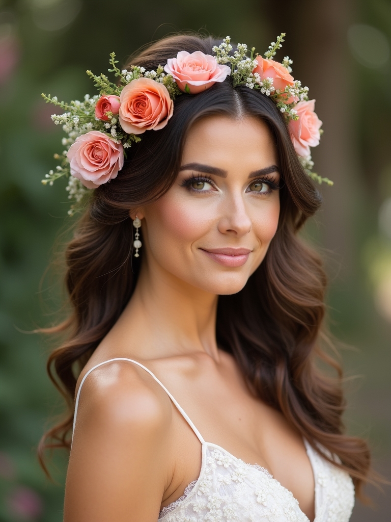 garden blooms enhance hairstyles
