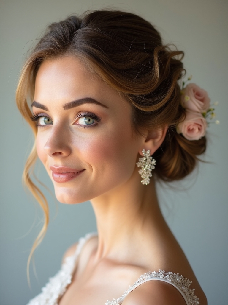 gentle light catching hairstyle