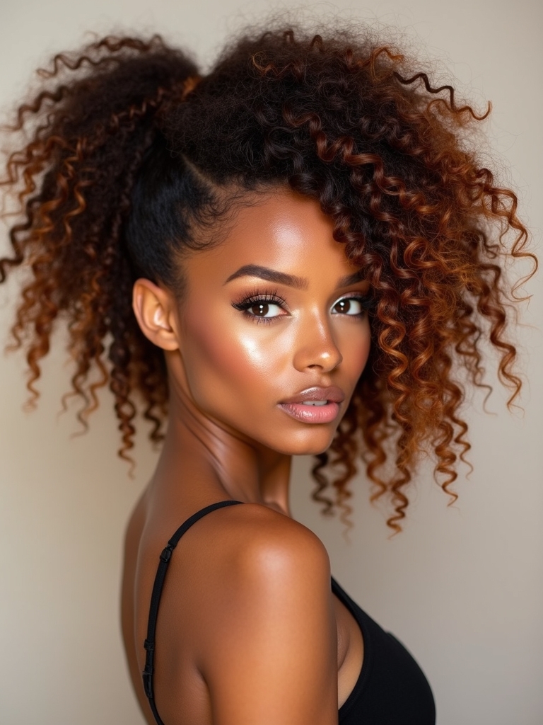 glamorous full volume ponytails