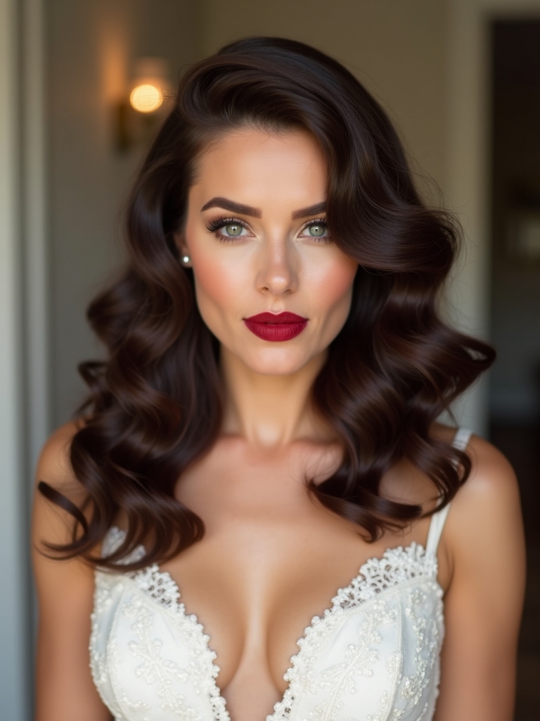 glamorous vintage finger waves