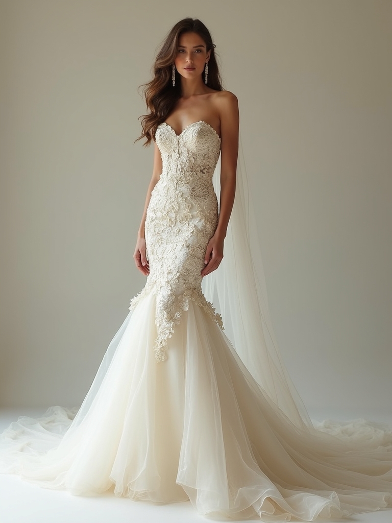 glamorous wedding dress selection