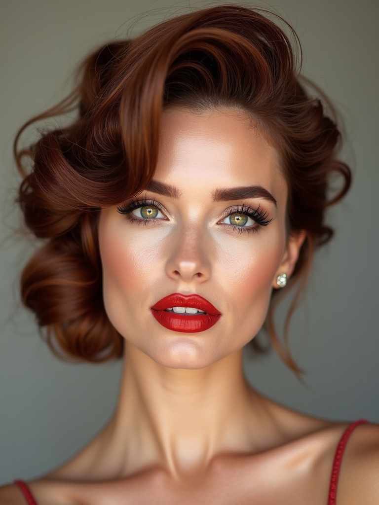 glossy updo step by step guide