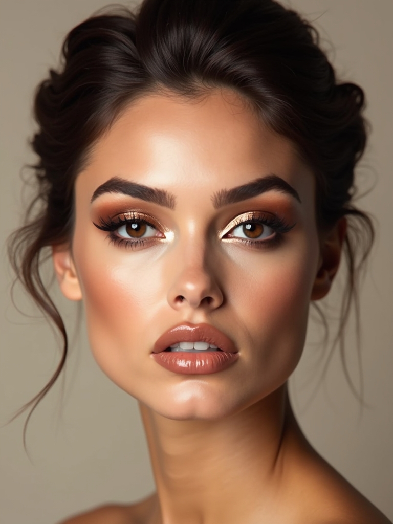 gold and copper accents