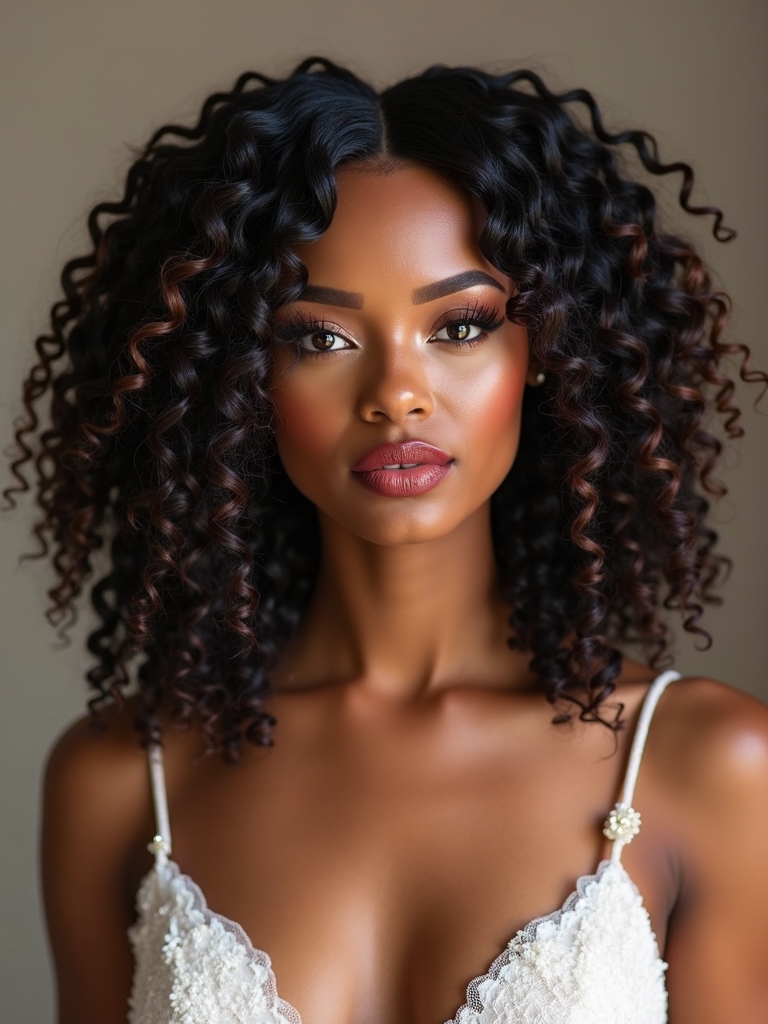 graceful bridal coil twists