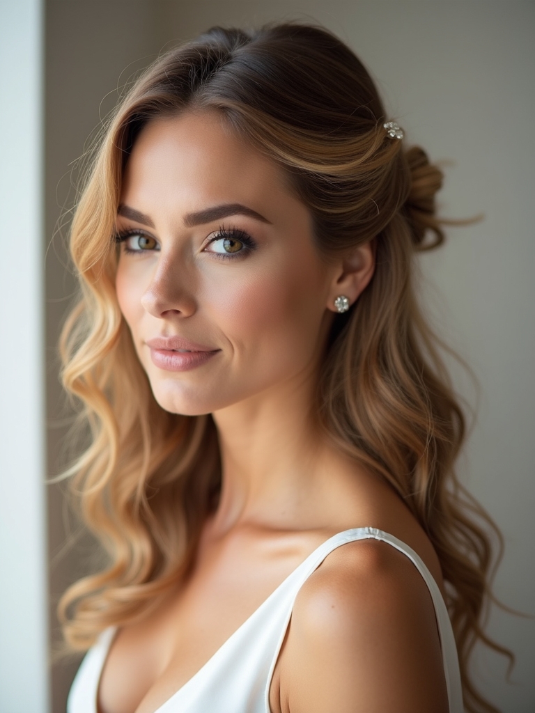 half up half down elegance