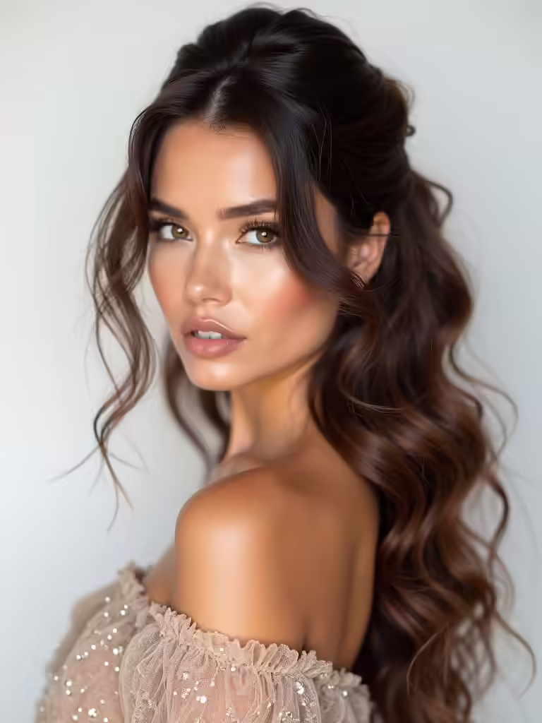 half up half down hairstyles
