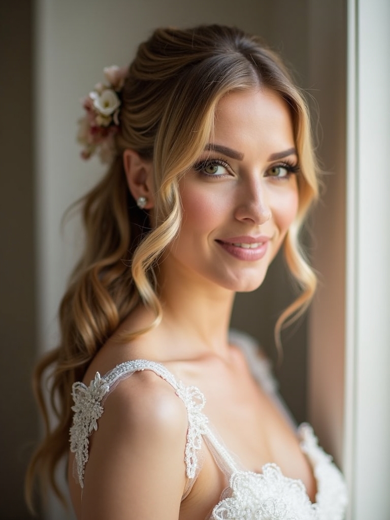 half up wedding hairstyles