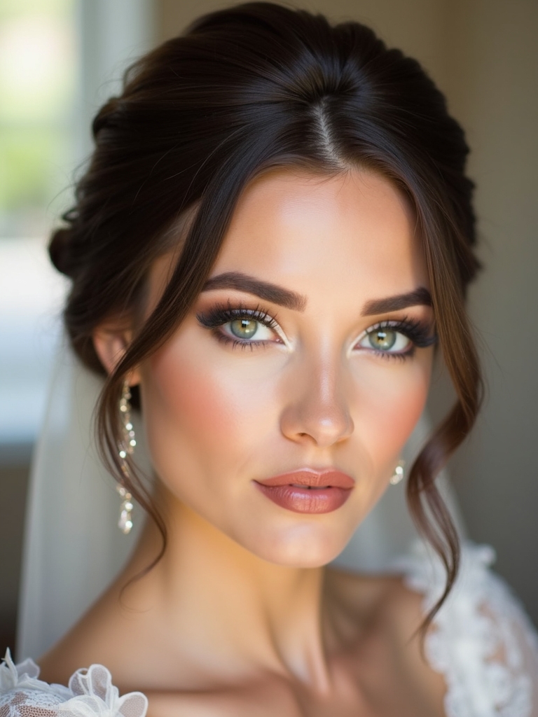 harmonious bridesmaid hairstyle coordination