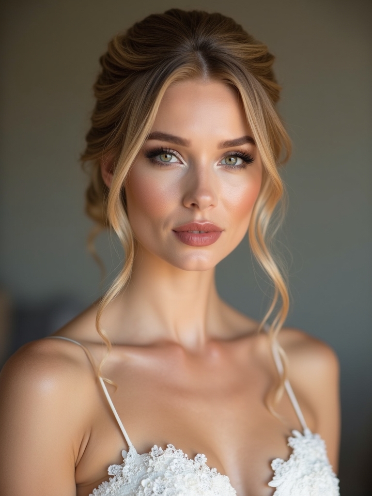 hidden braid wrapped bun