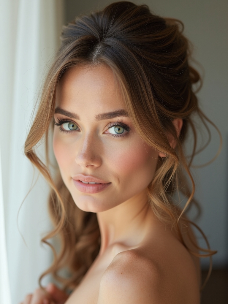 hollywood half up hair tips