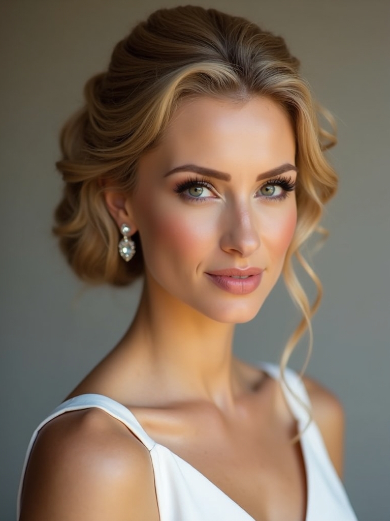 hollywood inspired bridal updos