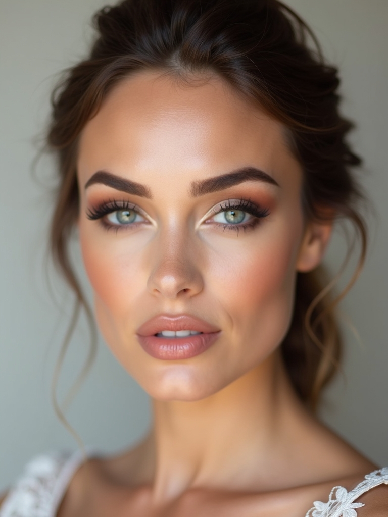 hooded eyes wedding makeup