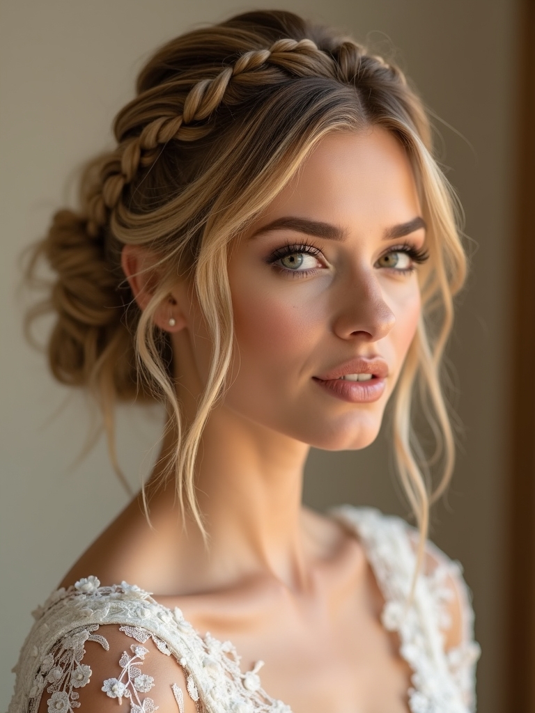 intricate braided bun styles