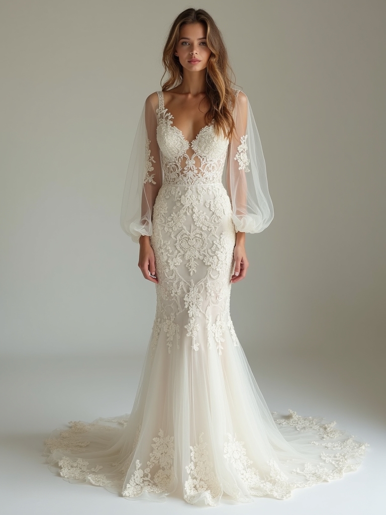 intricate lace wedding styles