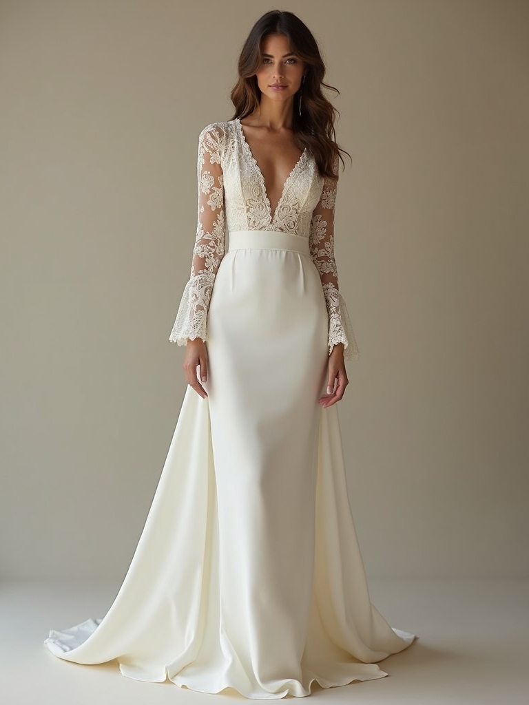 lace sleeves for elegance