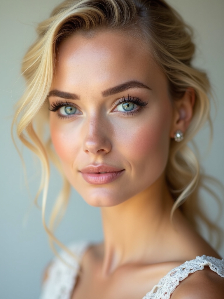 luminous makeup enhances blue
