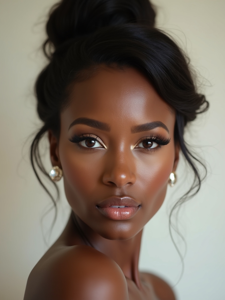 luxe metallic bridal glow