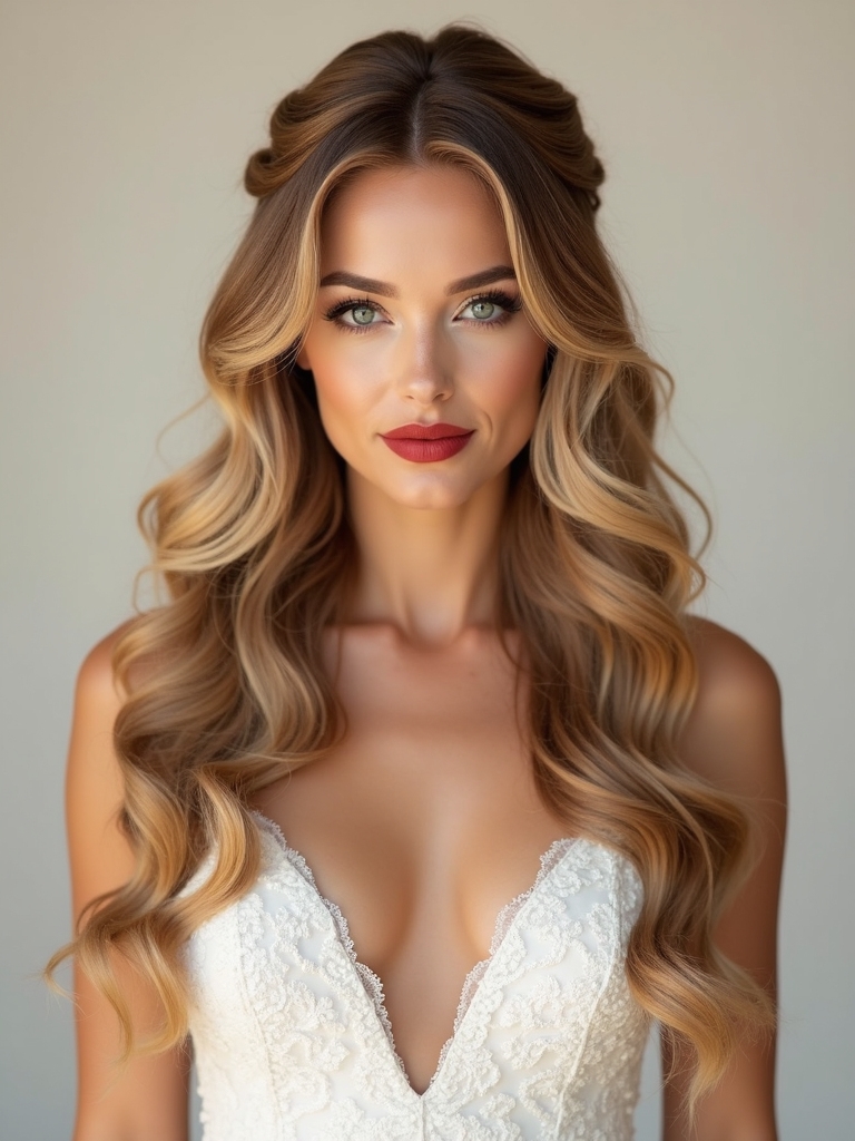 luxe voluminous bridal braids