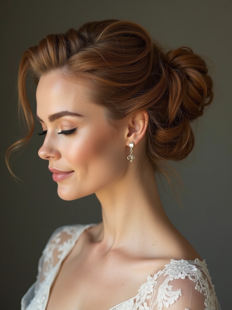 messy bun defined edges