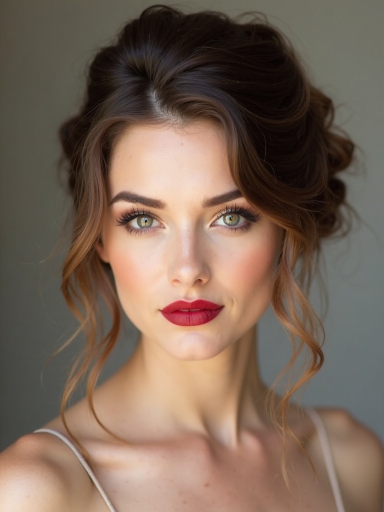 messy chignons for elegance