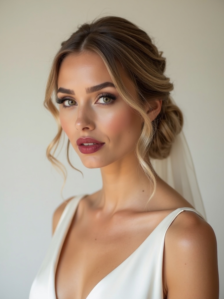 mid length bridal updo guidance