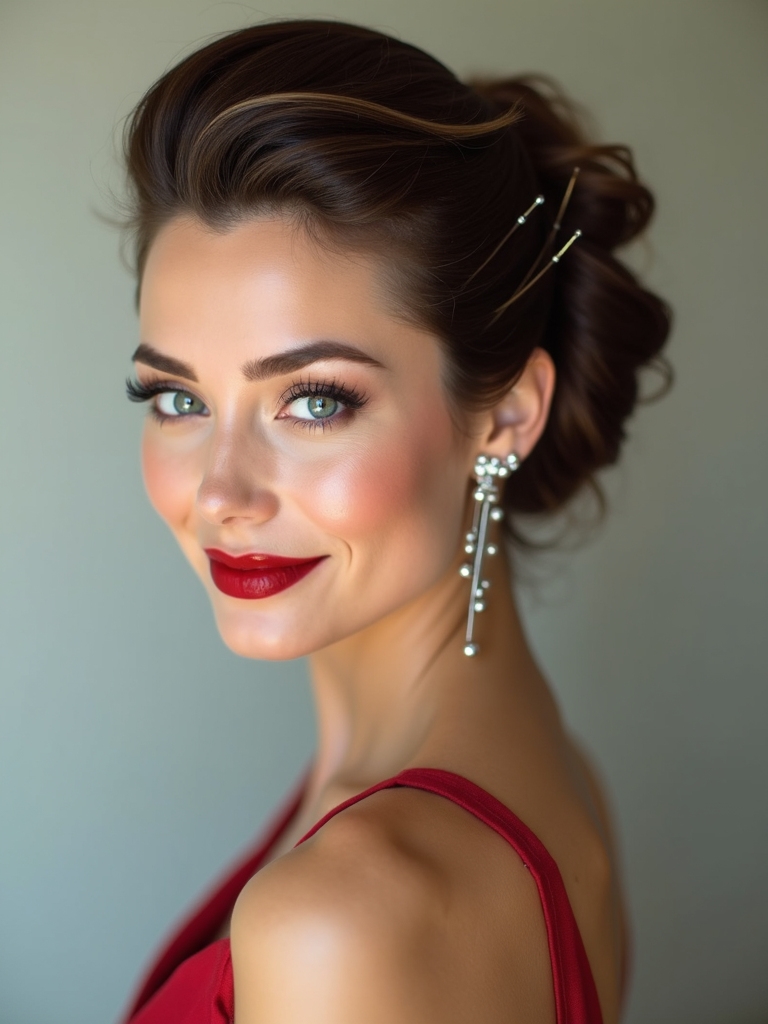 minimalist french twist elegance