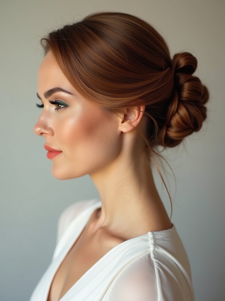 minimalist knot bun elegance