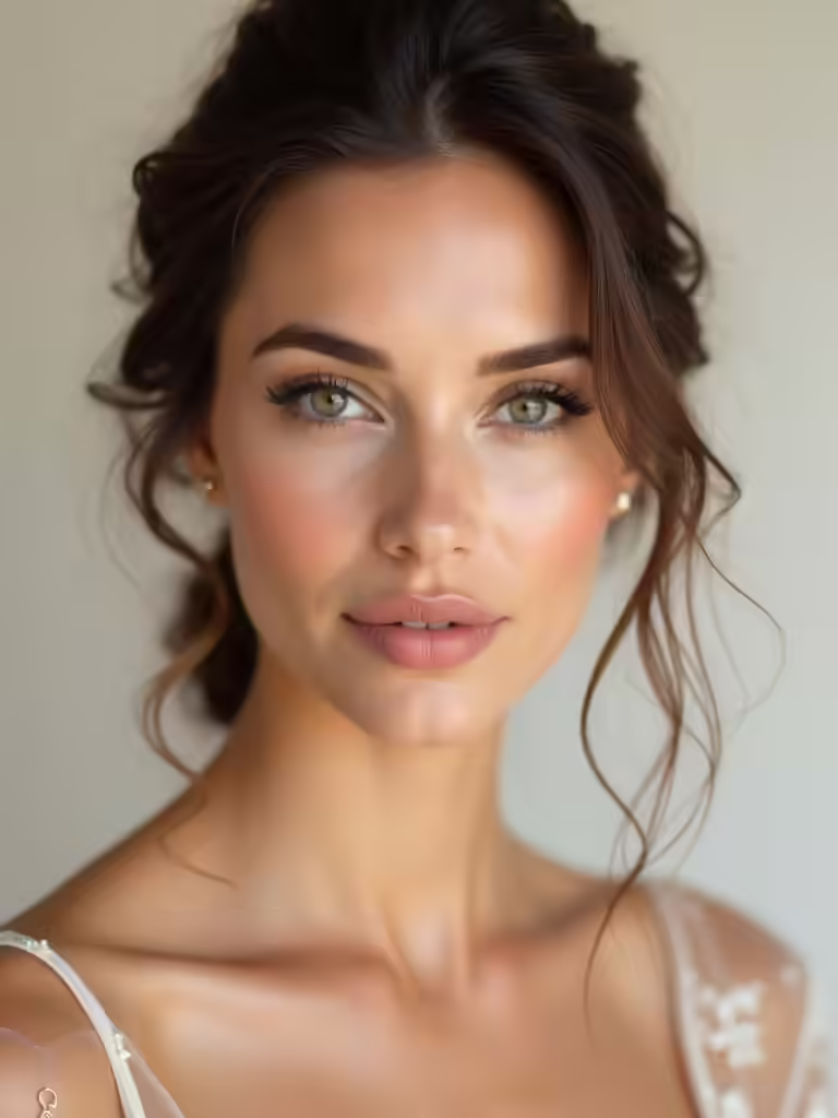 modern fresh bridal makeup