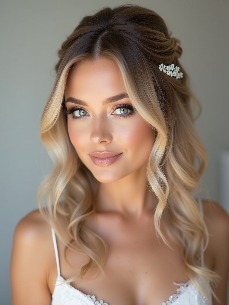 modern romantic bridal hairstyles