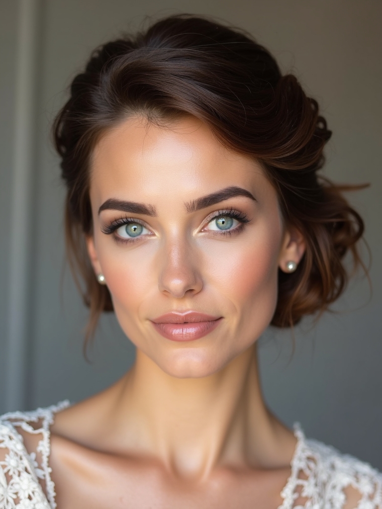 modern short chignon styles