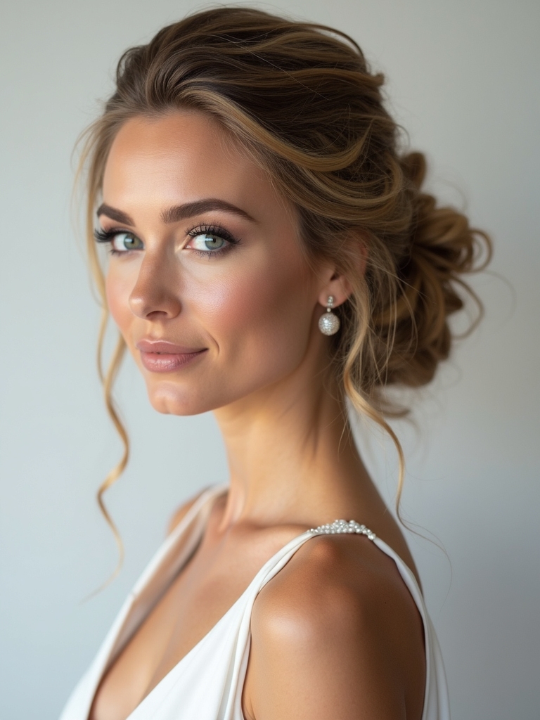 modern twisted updo styles