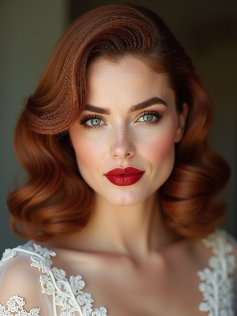 modern vintage finger waves