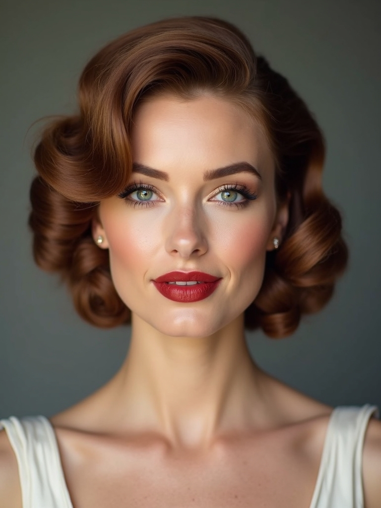 modern vintage victory rolls