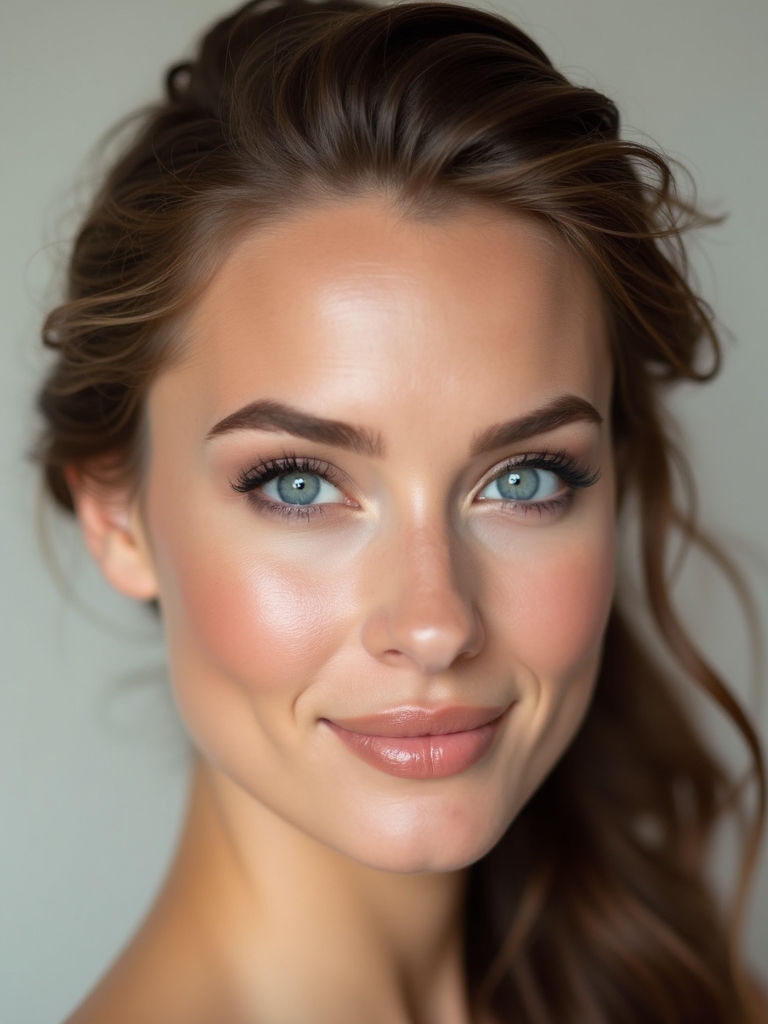 natural beauty for blue eyes