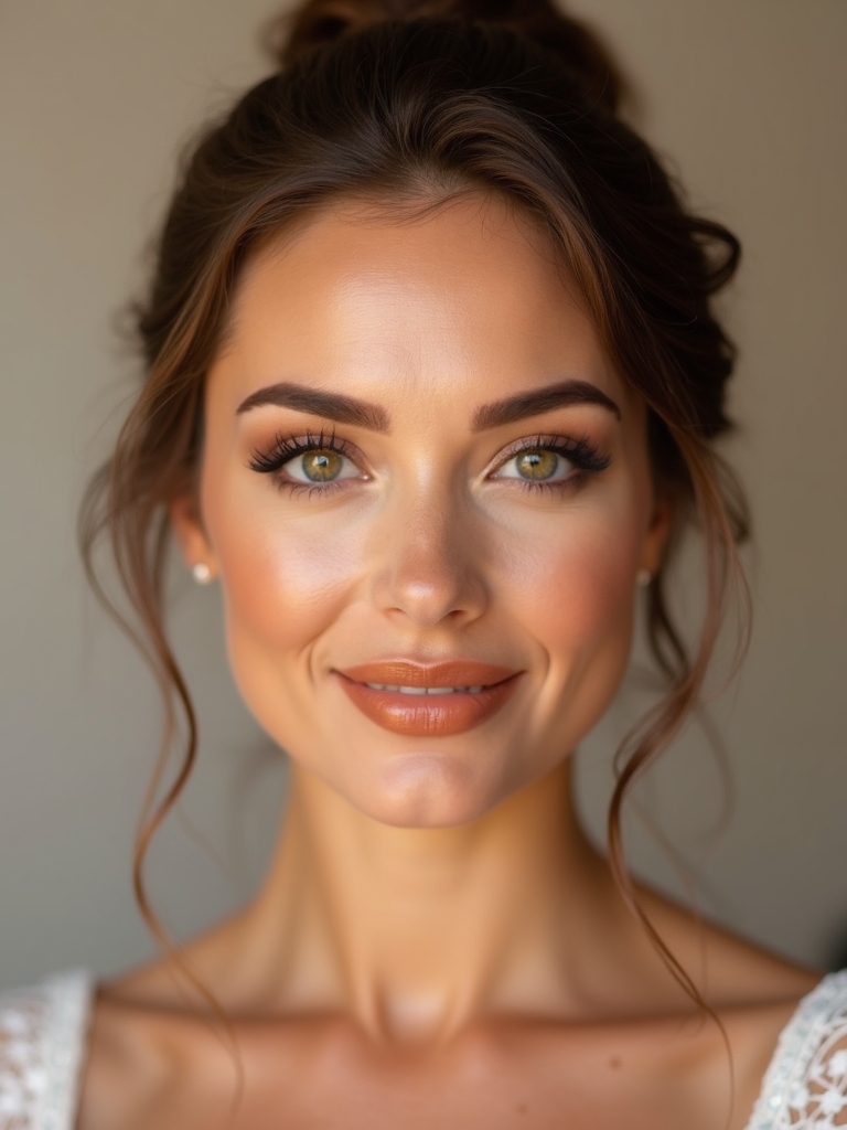 natural bronze bridal makeup