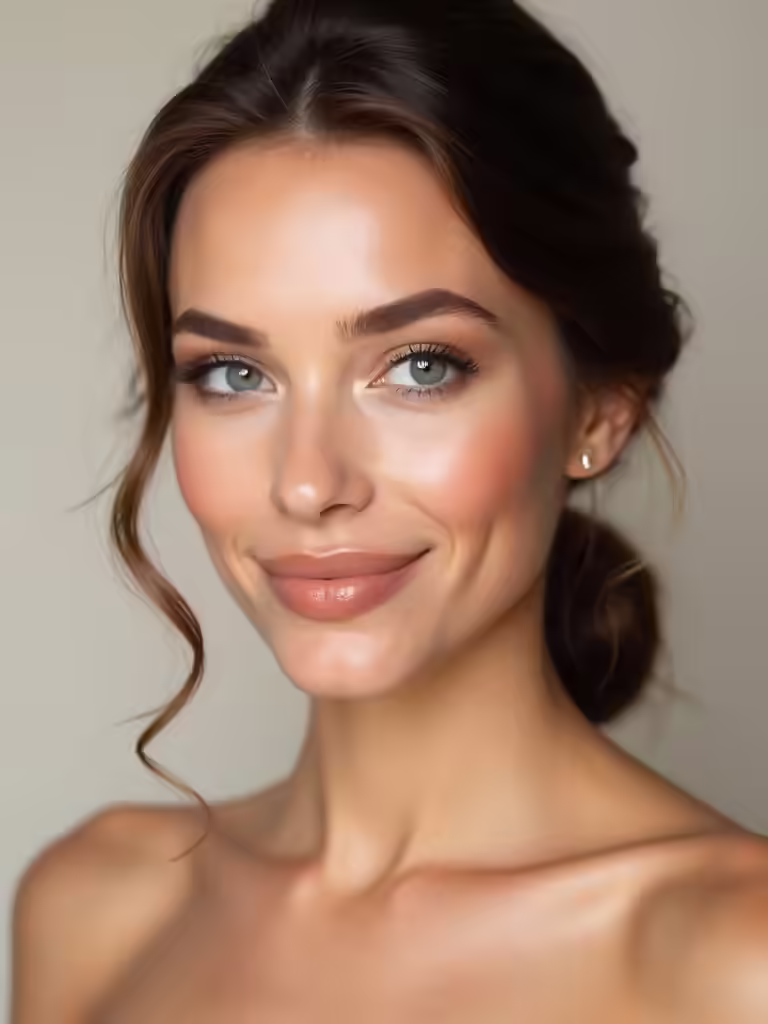 natural glam bridal makeup