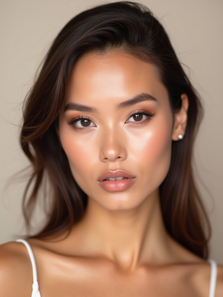 natural glow with bronzer
