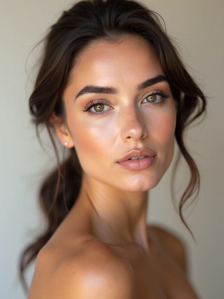 natural glow with bronzer