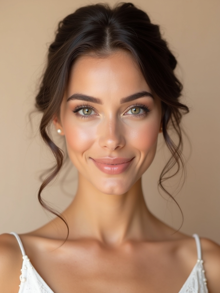 natural glowing bridal makeup