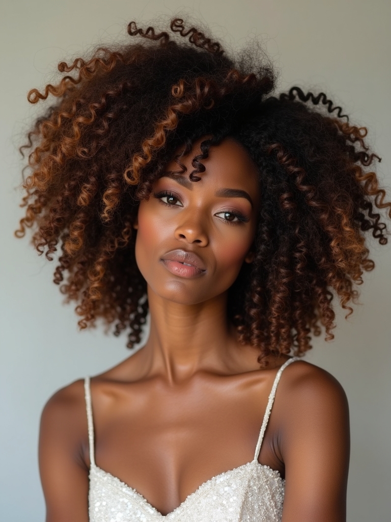 natural hair bridal styling