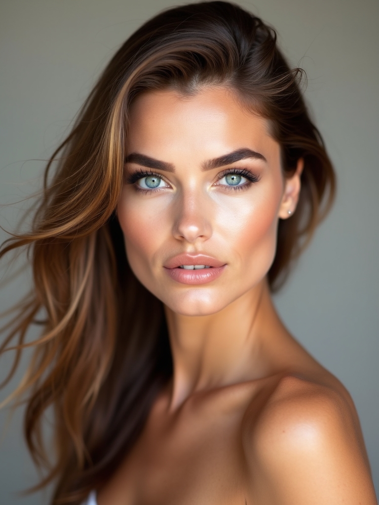 natural makeup for blue eyes