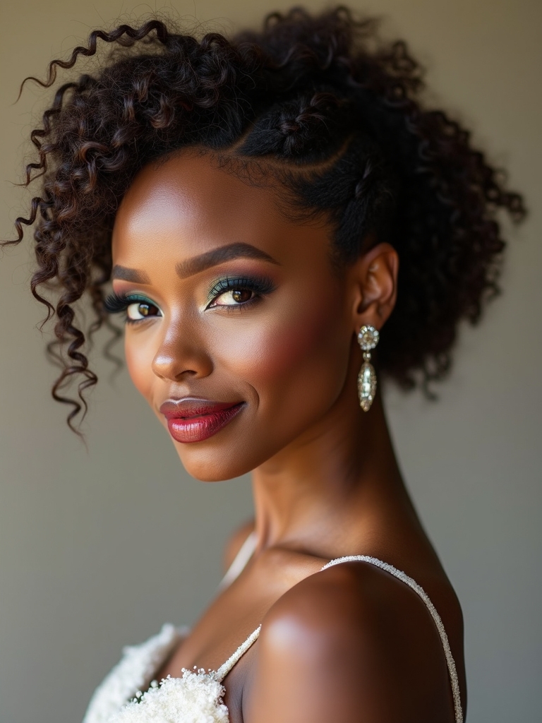 natural radiant bridal look