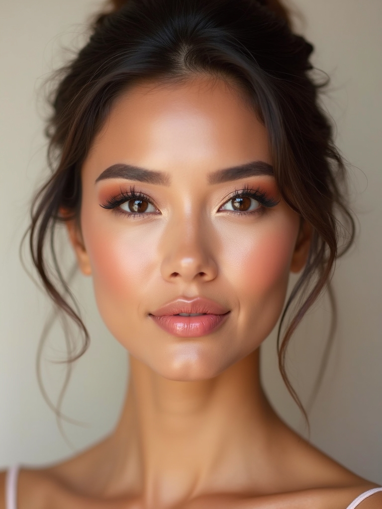 natural romantic soft glam