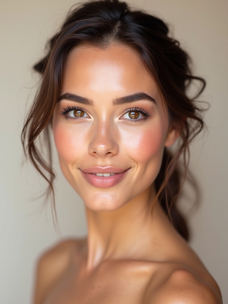 natural rosy glow makeup