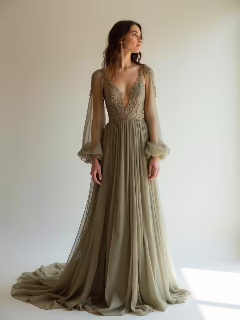 nature inspired wedding dresses