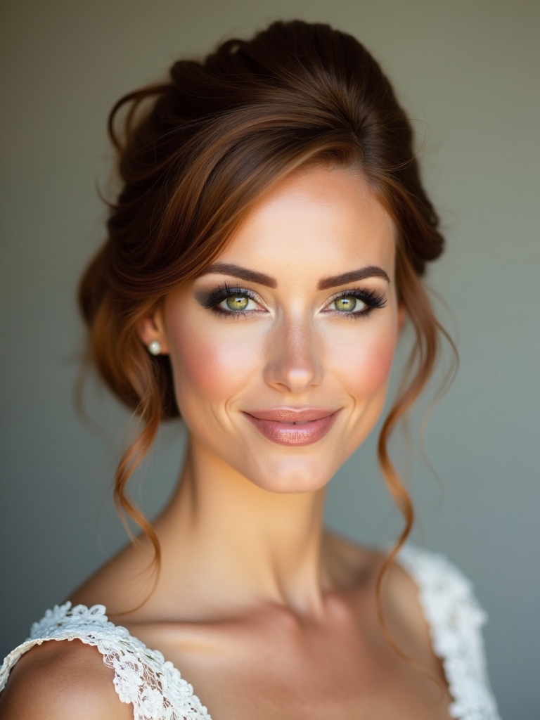 neck flattering elegant updos