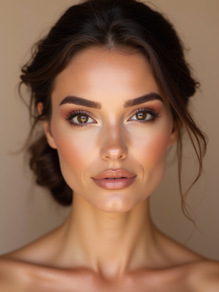 neutral warm eyeshadow technique